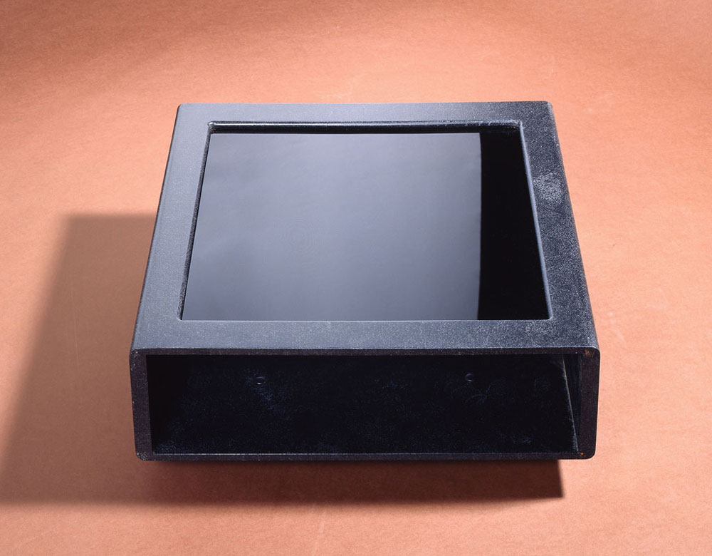 Bijzettafel met glas, Proper collectie Blackline